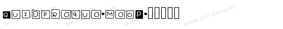 Quidproquo-mo0P字体转换