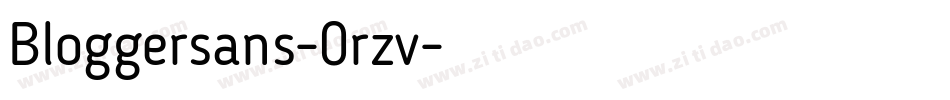 Bloggersans-0rzv字体转换