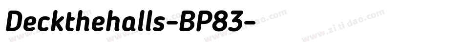 Deckthehalls-BP83字体转换