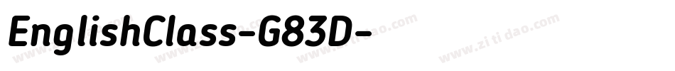 EnglishClass-G83D字体转换