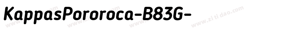 KappasPororoca-B83G字体转换