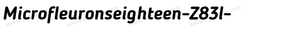 Microfleuronseighteen-Z83l字体转换 Microfleuronseighteen-Z83l字体转换