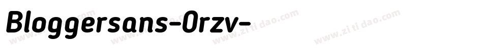 Bloggersans-0rzv字体转换