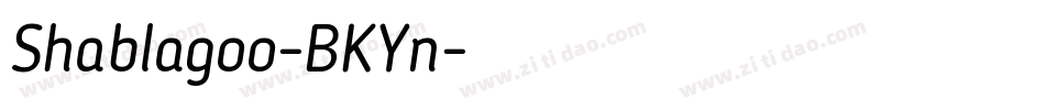 Shablagoo-BKYn字体转换