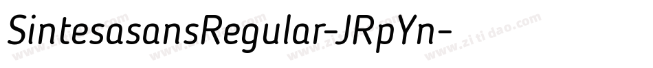 SintesasansRegular-JRpYn字体转换