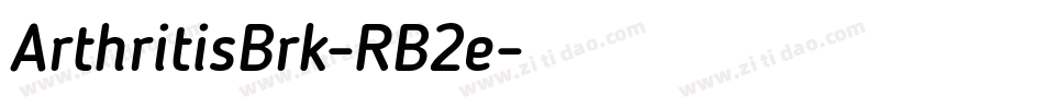ArthritisBrk-RB2e字体转换