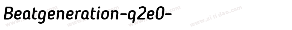 Beatgeneration-q2e0字体转换
