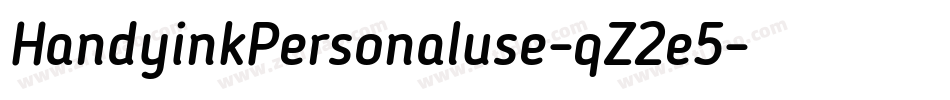HandyinkPersonaluse-qZ2e5字体转换