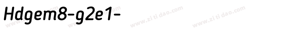 Hdgem8-g2e1字体转换