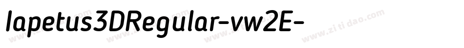 Iapetus3DRegular-vw2E字体转换