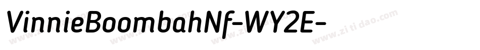 VinnieBoombahNf-WY2E字体转换
