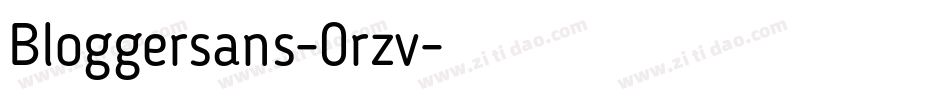 Bloggersans-0rzv字体转换
