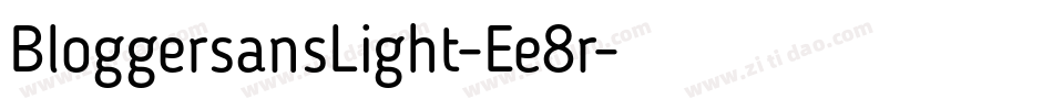 BloggersansLight-Ee8r字体转换