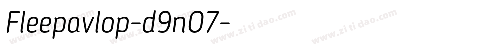 Fleepavlop-d9nO7字体转换