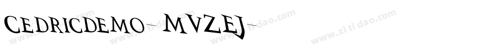Cedricdemo-MVZEJ字体转换