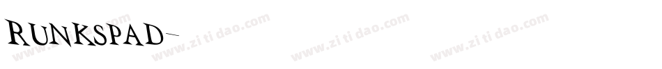 Runkspad字体转换