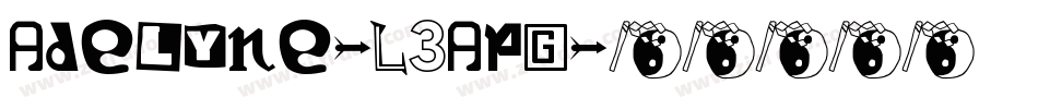 Adelyne-L3Apg字体转换