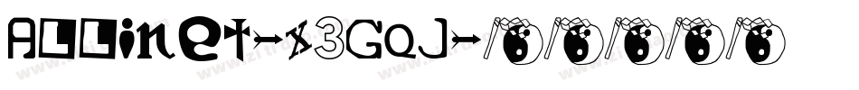 Allinet-X3Gqj字体转换