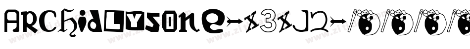 ArchidlysOne-X3Xj2字体转换