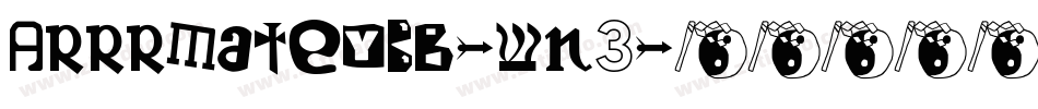 ArrrMateyBb-wn3字体转换