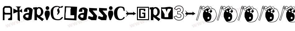 AtariClassic-gry3字体转换
