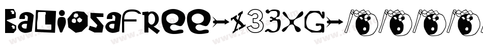 Baliosafree-X3ZxG字体转换