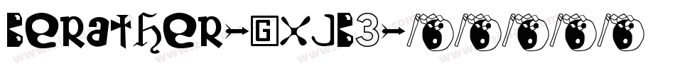 Berather-gxjB3字体转换