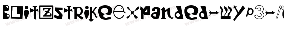 BlitzstrikeExpanded-wYP3字体转换