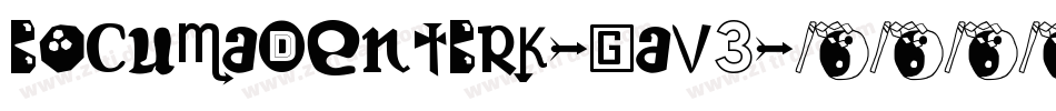BocumaDentBrk-gaV3字体转换