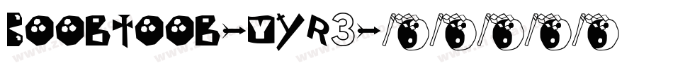 Boobtoob-yYR3字体转换