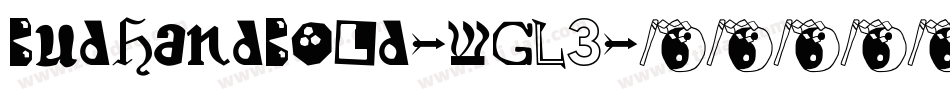 BudhandBold-wGL3字体转换