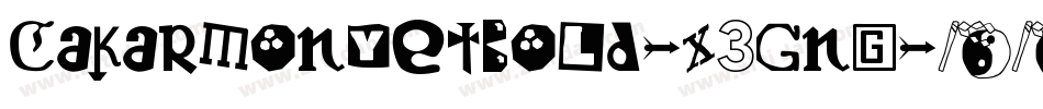 CakarMonyetBold-X3Gng字体转换