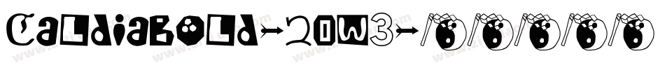 Caldiabold-2OW3字体转换