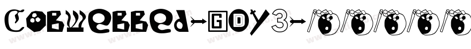 Cobwebbed-gDY3字体转换