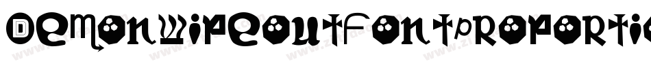 DemonwipeoutfontProportional-woZ3字体转换