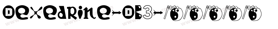 Dexedrine-DB3字体转换