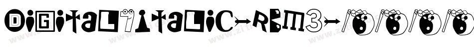 Digital7Italic-RBM3字体转换