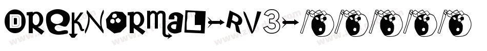 DrekNormal-RV3字体转换