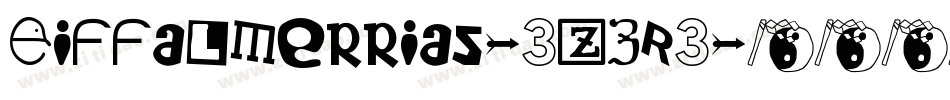 EiffalMerrias-3zZR3字体转换