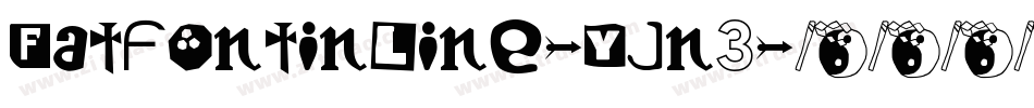 Fatfontinline-yjn3字体转换