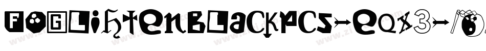 Foglihtenblackpcs-eqX3字体转换