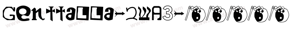 Genttalla-2wA3字体转换