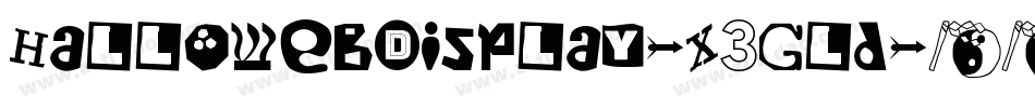 HallowebDisplay-X3Gld字体转换