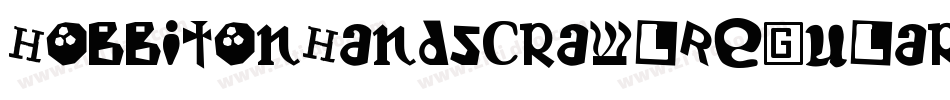 HobbitonHandscrawlRegular-eZA3字体转换