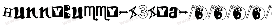 HunnyBummy-X3Xya字体转换