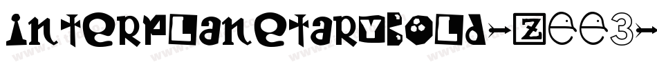 InterplanetaryBold-zEE3字体转换