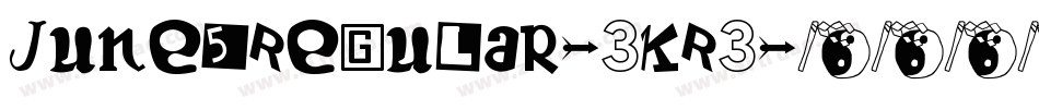 June5Regular-3KR3字体转换
