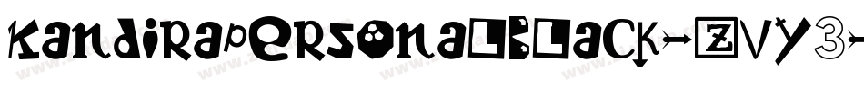 KandiraPersonalBlack-zVY3字体转换
