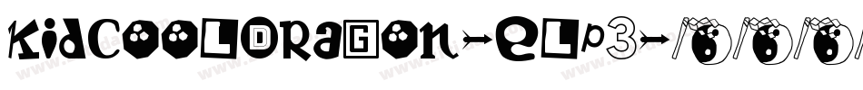KidcoolDragon-elP3字体转换