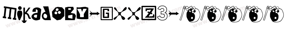 Mikadoby-gxxz3字体转换